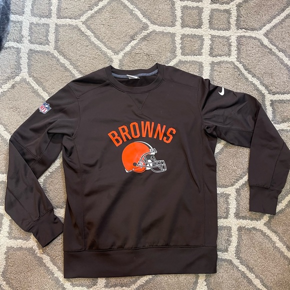 Nike Other - Nike NFL Cleveland Browns Therma-FIT Crewneck Sweatshirt